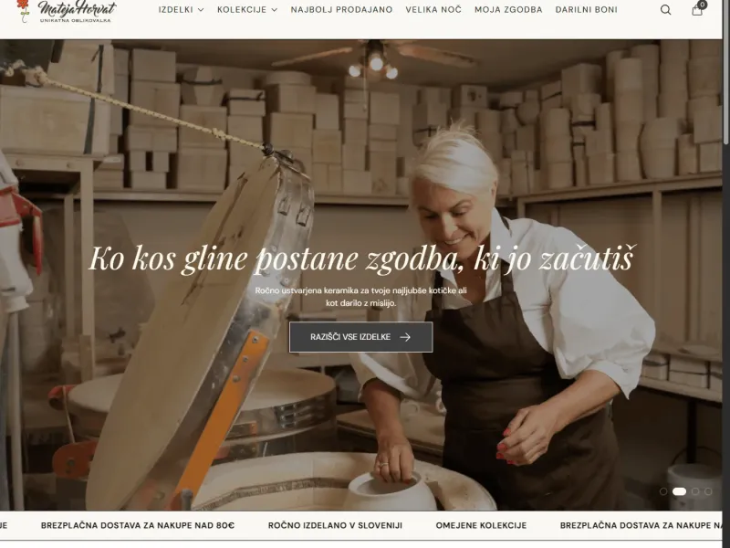 Unikatna Keramika — Handmade Ceramics E-commerce
